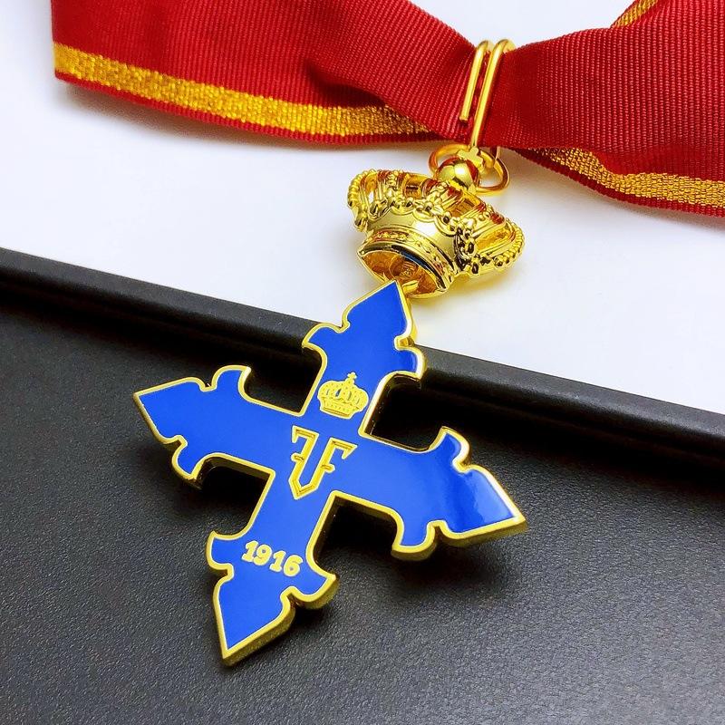 Distintivo Michel Rumeno Livello 2, Distintivo Blu, Distintivo Commemorativo Straniero, Regali da Collezione, Collana, Regalo di Natale, Pensierini per la calza