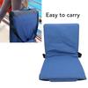 Outdoor Folding Chair Cushion Foldable Stadium Cushion Portable Single Shoulder Chair Cushion for Fishing Camping Blue