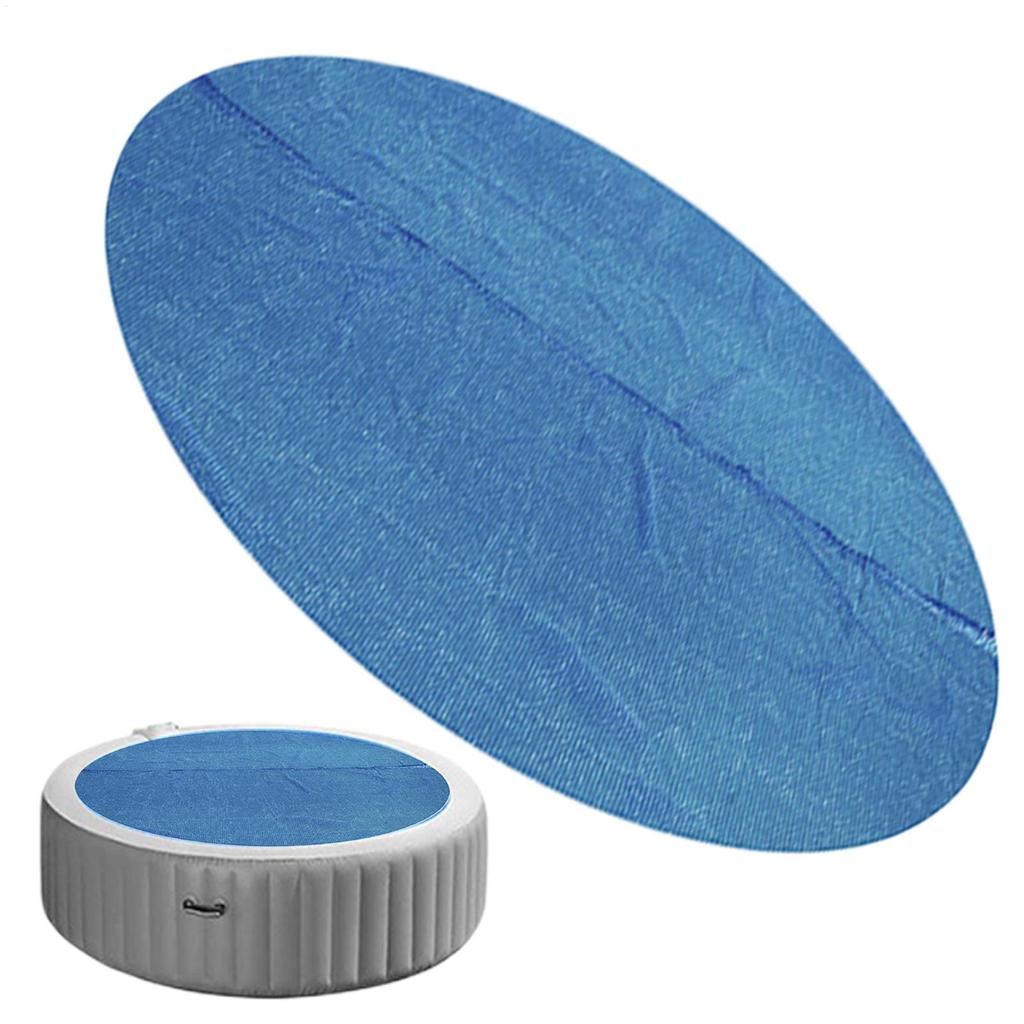 Round Solar Thermal Pool Cover Solar Hot Tub Covers Weatherproof Foldable Protector Portable Energy Saving Thermal Blanket