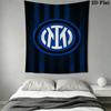 Inter Milan Logo Wallpaper Threepiece Set 1 Duvet Cover 2 Pillowcase Without Core Soft And Comfortable Christmas Birthday Gift