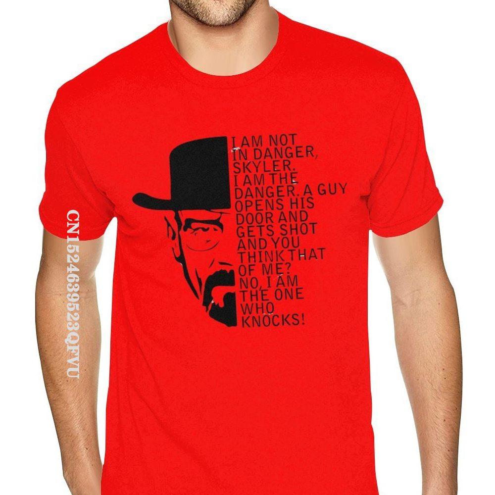Oversized T Shirt Breaking Bad Walter Heisenberg I Am The Danger Simple Design Gothic Style Anime Tshirt Mens Designer Shirts