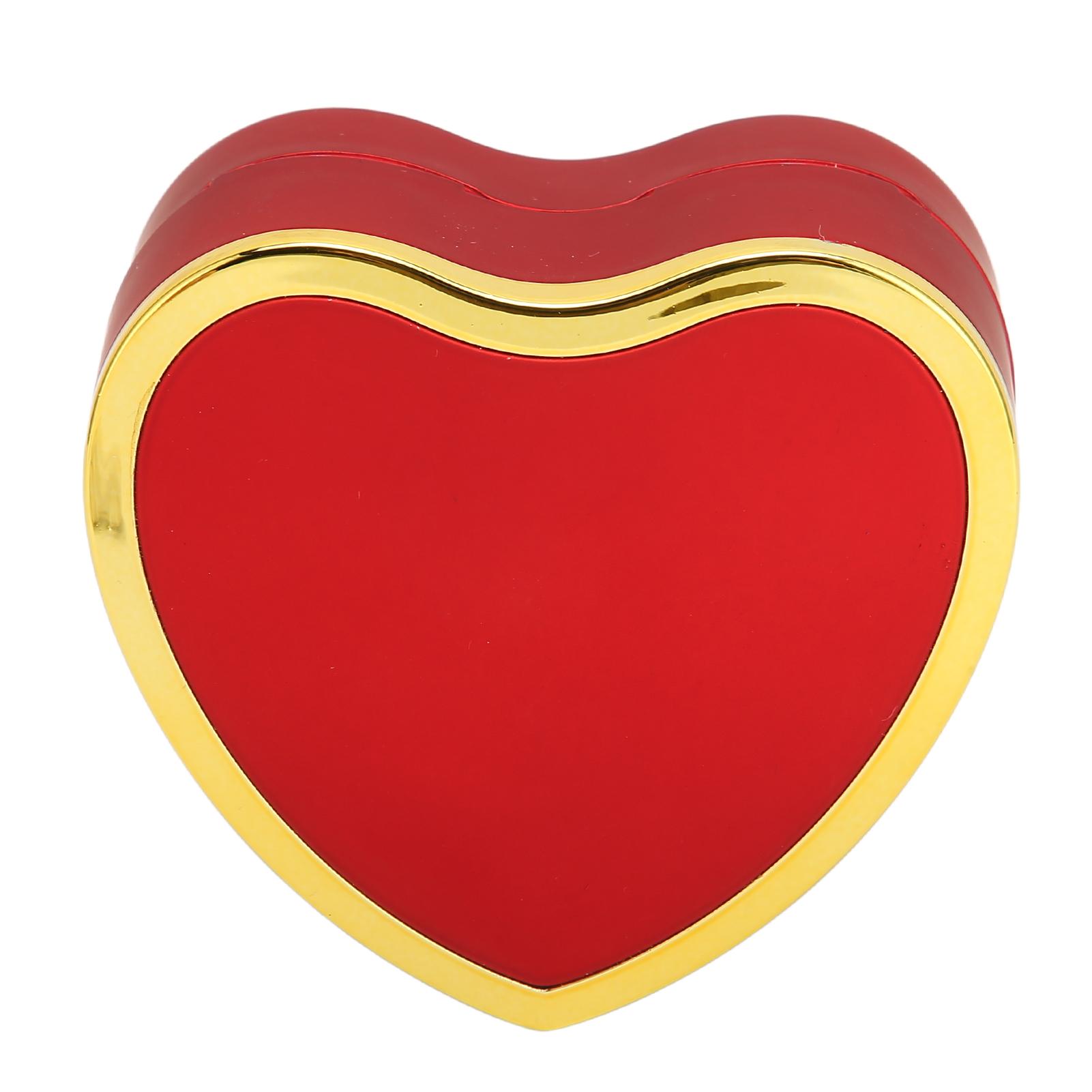 

Heart Shaped Ring Box Elegant Stylish Jewelry Display Gift Box with LED Light for Engagement WeddingRed красный