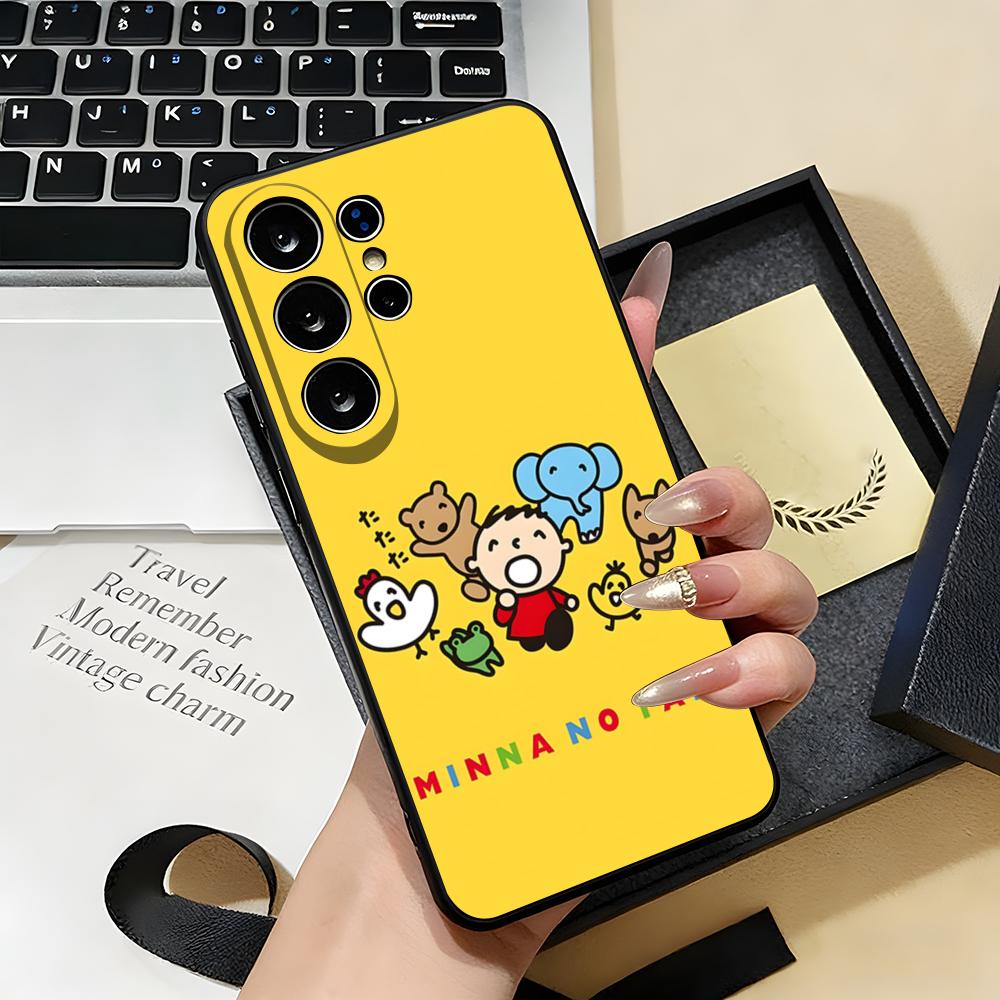 M-MINNA NO T-TABO Phone Case For Samsung S26 S25 S24 FE S23 S22 S21 Plus S20 Ultra Note20Ultra Black Soft Shell