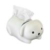 Nordic Adorable Puppy Shaped Tissue Holder Cream Colored Kitchen Counter Organizer Modern Home Decoration Gift Ideas