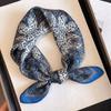 British style spring autumn winter men's and women's silk small square scarf plaid brown small silk scarf mulberry silk scarf