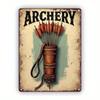 Tin Sign Wall Art Enokida Antique Bow Arrow 8x12 Inch Vintage Bar Decoration Metal Poster