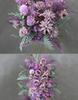 Purple Wedding Floral Scene: Aisle, Backdrop & Welcome Area Arrangement Set