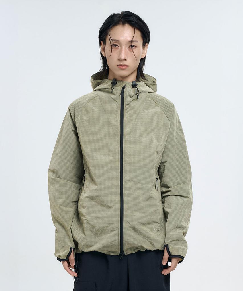 Pollution Paisley Seersucker Windbreaker Khaki