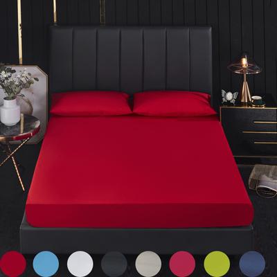 Hotel Pure Color wodoodporny ochraniacz na materac z gumką oddychająca narzuta na łóżko prześcieradło zwilżające na łóżko pokrowiec na materac przeciw roztoczom i zmywalny