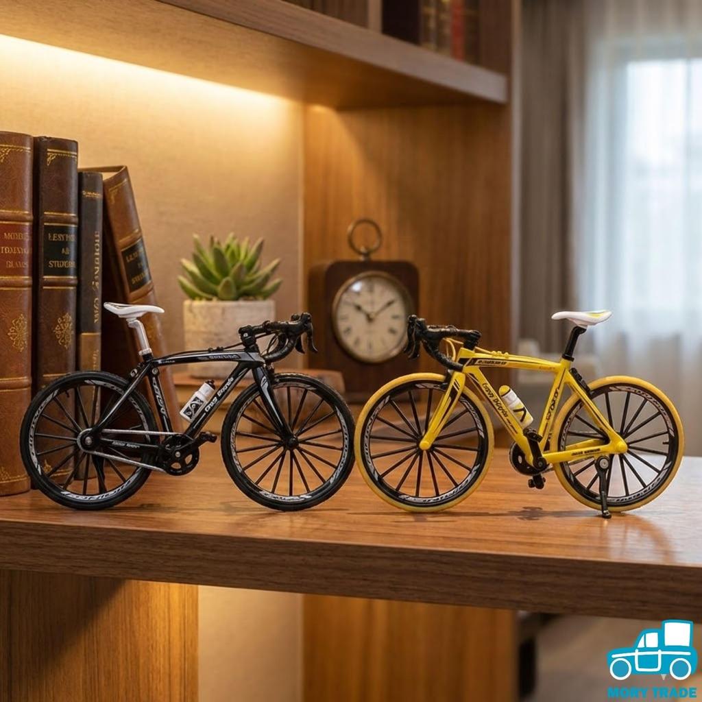 morytrade Bicycle Toy Road Bike Model Diecast Car Road Racer Assembly Kit (Black)