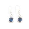 Natural London Blue Topaz Gemstone 925 Sterling Silver Dangle Earrings For Her CE-14-11