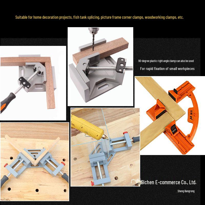 Kątownik Stolarski i Spawalniczy 90° z Jednym Uchwytem