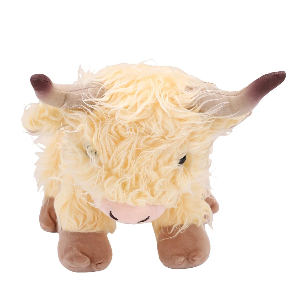 9.8in Highland Cow Cute Lifelike Soft Stuffed Highland Cow Animal Toy for Boys Girls Adults