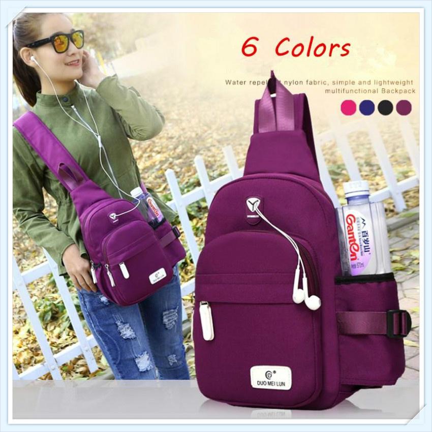 Women Men Sling Travel Nylon Large Capacity Daily Waterproof Durable