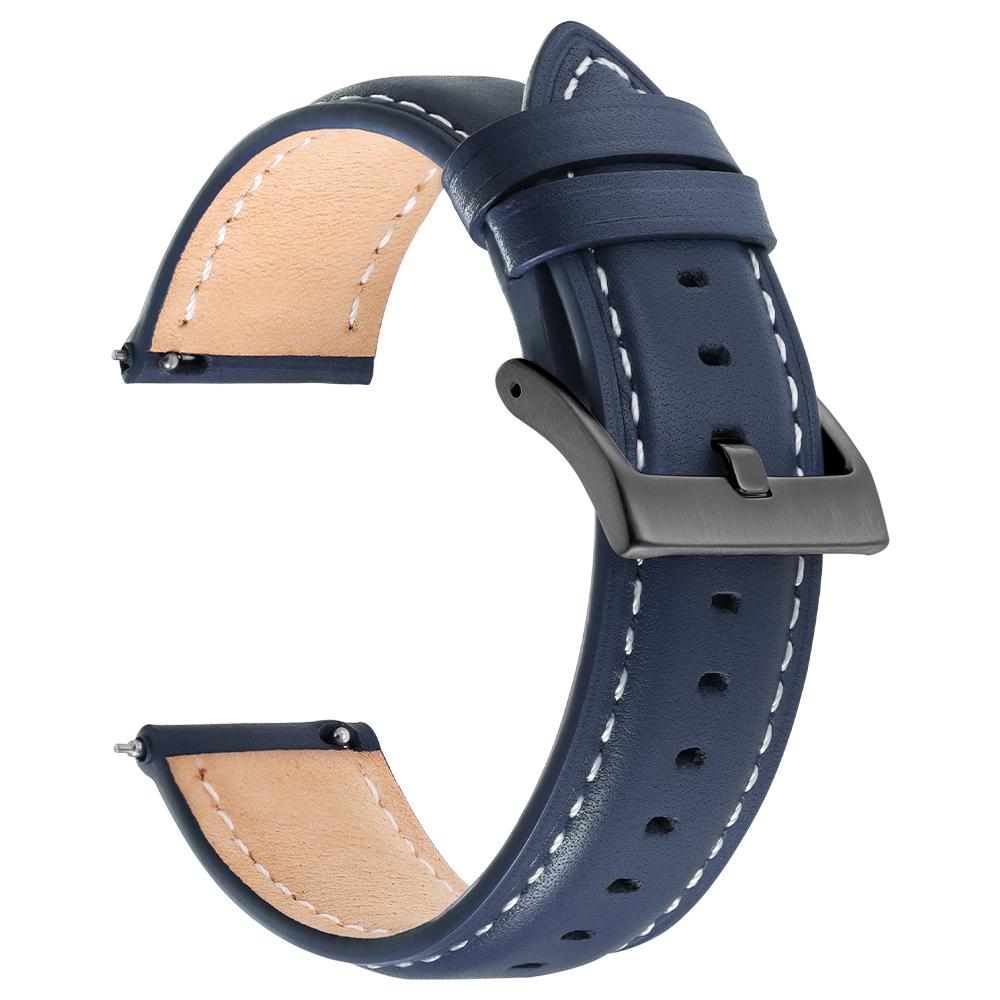 Cinturino per Orologio in Pelle di Vitello Materiale Morbido Cinturino da Polso 18mm 20mm 22mm con Fibbia in Acciaio Inossidabile Accessori per Orologio
