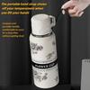 New 316 stainless steel gardenia thermos cup, large-capacity sports kettle for making tea, high-looking portable water cup Girls