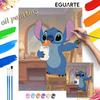 Stitch Digital Oil Painting Art Kit Handmade Diy Home Decorations