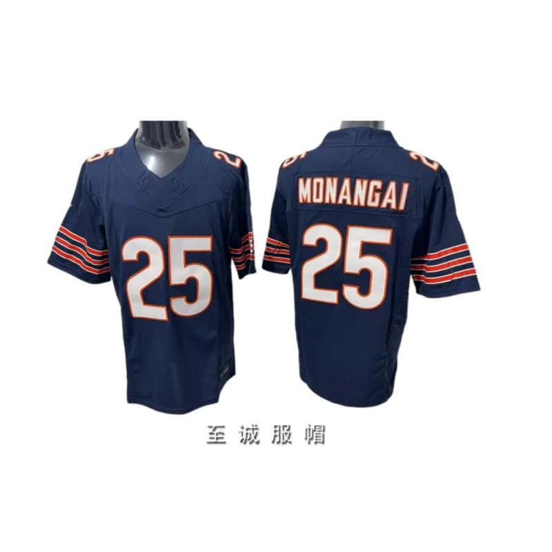 Chicago Bears Jersey de Fútbol Retro Vintage para Hombre Algodón Bordado Mezcla Ropa Deportiva para Aficionados