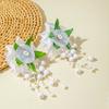 Beads Tassel Flower Earrings Temperament Women Jewelry Fashion Drop Earrings  Party