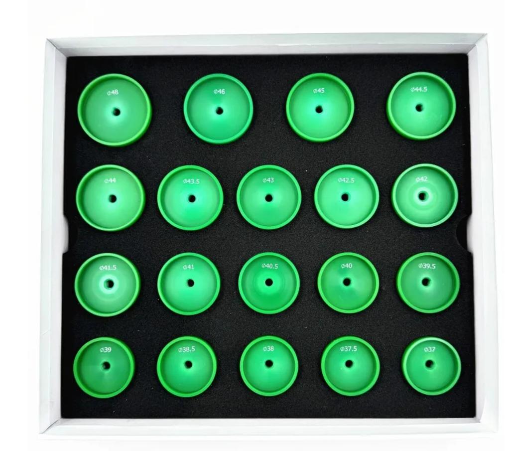 Heavy Duty Watch Press Dies Set Round Extra-Deep Curved Watch Crystal Watch Back Pressing Tools for Watchmakers