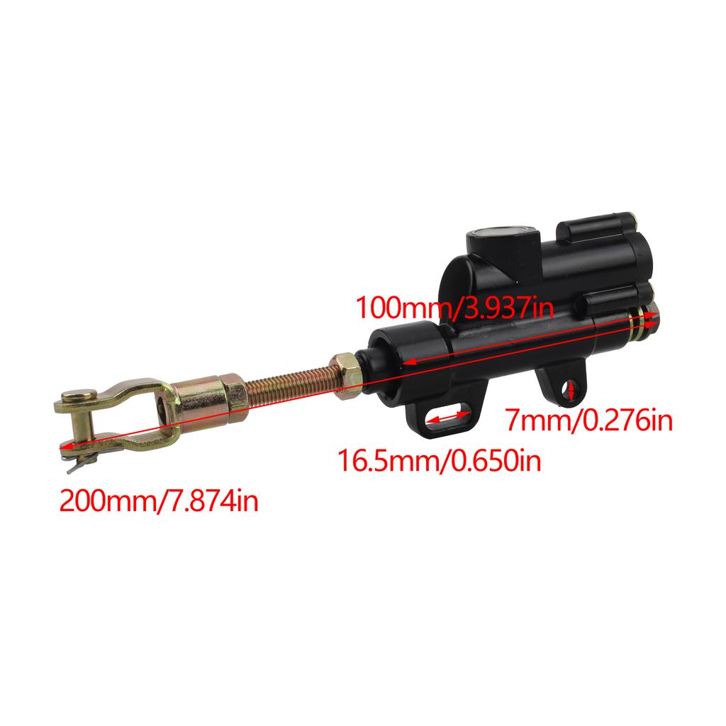 Motorcycle M10 Rear Hydraulic Brake Master Cylinder Pump Motocross ATV Pit Pro Dirt Bike For 50cc 70cc 110cc 125cc 150cc 250cc