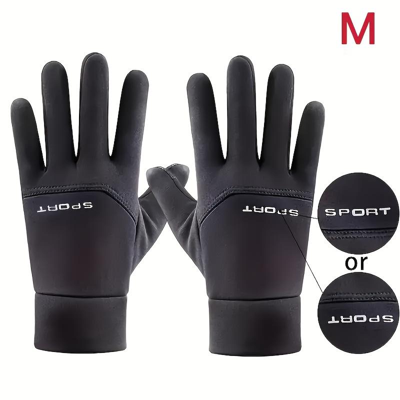 Warm touch screen winter gloves, durable for cold weather cycling and skiing, fashionable design outdoor sports, winter accessories and equipment