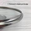 Tempered Glass Pot Lid for Wok, Soup Pot, Steamer, Frying Pan, Stainless Steel Electric Cookware, Induction Compatible