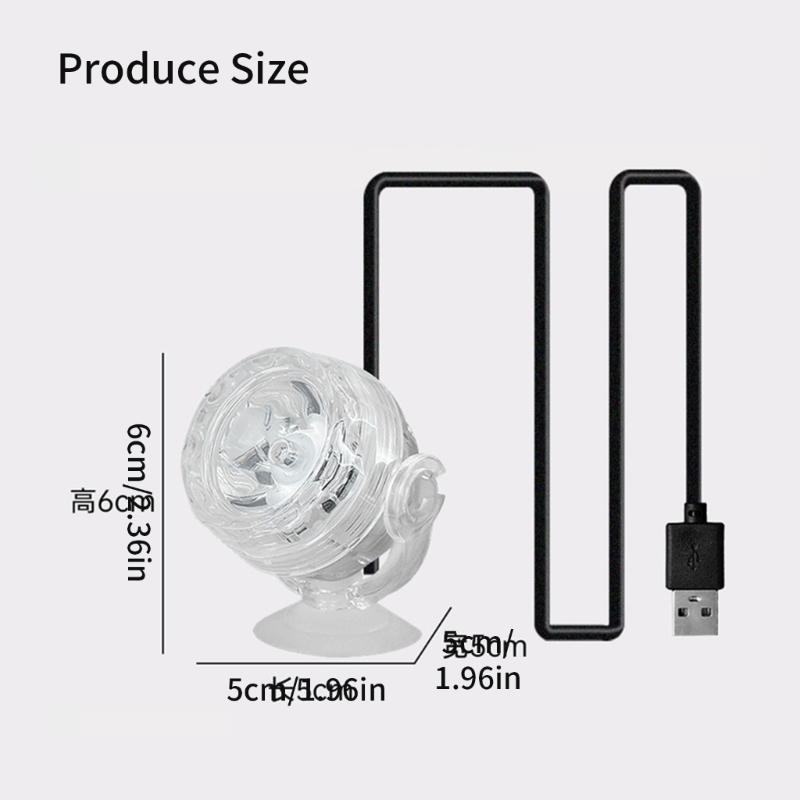 Aquariums LED Light Spotlight LED for Small Size Fish Tanks Remote Type Spotlight Waterproof Adjustable Light Color