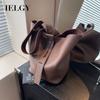 Ladies Messenger Bag Simple Fashion One-Shoulder Commuter All-Match Large-Capacity Bucket Bag