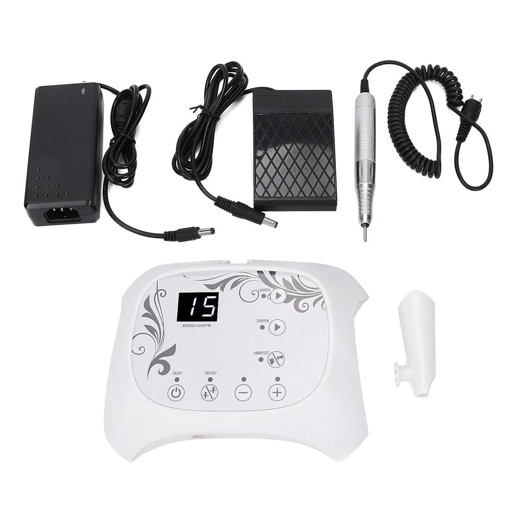 Mașină profesională electrică de pilă de unghii, freză, manichiură, lustruire, modelare, instrumente 100~240V