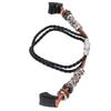 Retro Sports Watch Band Metal Beads Leather Wrist Watch Strap Replacement for   5 4