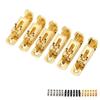 6Pcs Guitar Bridge Saddle Metal Height Adjustable 3 4 5 6 7 String Electric Guitar Bridge Saddle for
