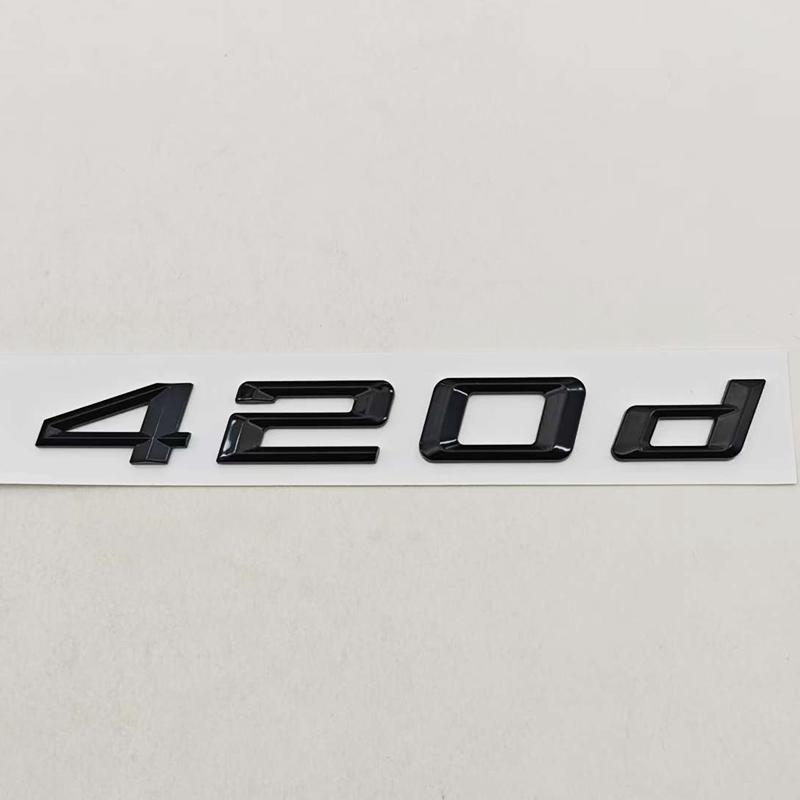 3D ABS Car Letters Logo 420d 430d Badge Sticker Rear Trunk Emblem Decals For BMW 4 Series F32 F33 F36 Auto Marking Accessories
