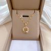 Titanium Steel Bag 520 Smart Light Luxury Temperament Gorgeous Full Diamond Necklace Women'S Versatile Collarbone Chain Titanium Steel Chain