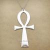 Retro Vintage Necklace Pendant Amulet Talisman Big Ankh Cross Men Women Stainless Steel Egypt Egyptian Key Life Jewelry Gift Hip Hop Rock Goth Gothic