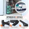 Refrigerant Tank Rack, with 3 x 30lbs and Other 3 Small Bottle Tanks, Cylinder Tank Rack 12.79x12.99x47.12 in, Refrigerant Cylinder Rack and Holders