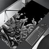 Ghost Face Anime Mouse Pad Japanese Game Devil Black Deskmat Computer Keyboard Mousepad XXL Computer Gamer Laptop ghost head mat