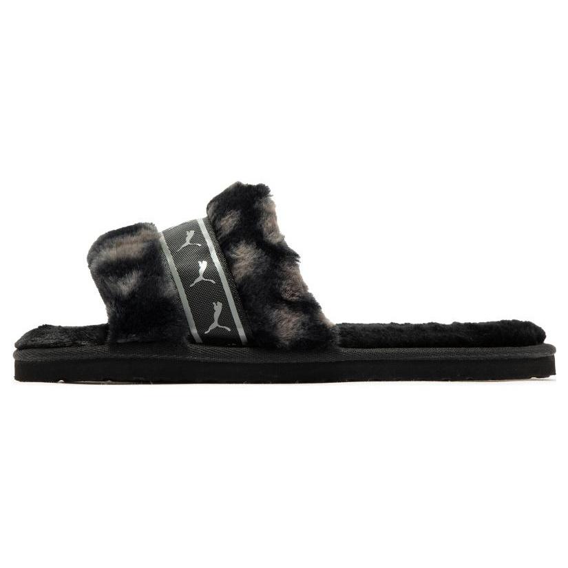 (WMNS) PUMA Fluff Remix Animal BX Black Grey Women s 390970-02 EU 35.5