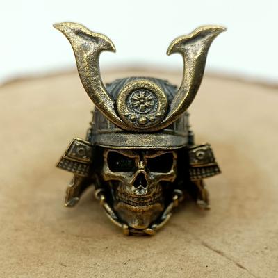 Brass Helmet Skeleton Warrior Knife Beads Lanyard Pendant Backpack Bracelet Necklace Keychain DIY Accessories