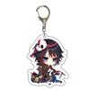 Demon Slayer Keychain Cute Anime Keychain Ingenious Cartoon Key Ring Student Bag Charm Tanjiro Kamado Nezuko Hashira Gifts for