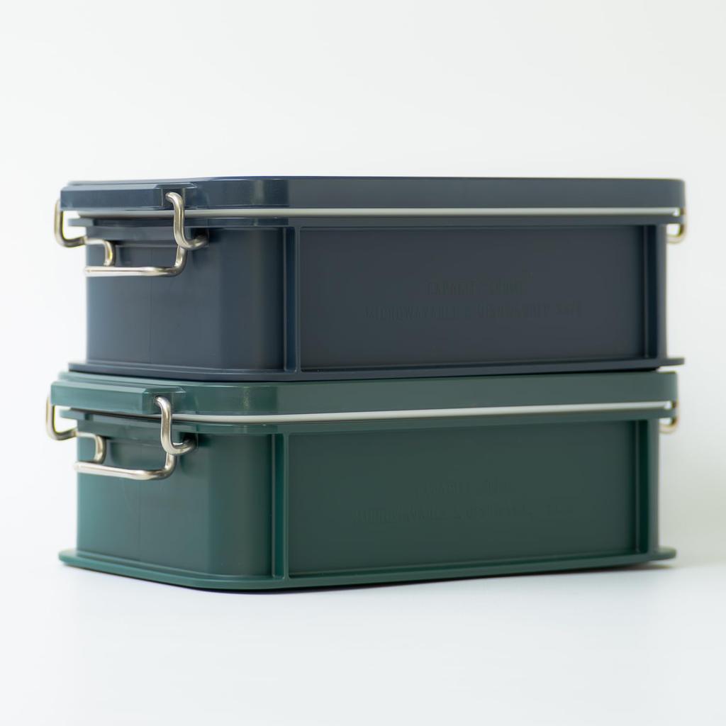 OSK Container Lunch Box Snoopy Black 600ml (with Dividers) (Black) CNT-600