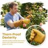 1 Pair Puncture Proof Rose Pruning Gloves Leather Long Gauntlets Leather Work Gloves  Yard Work
