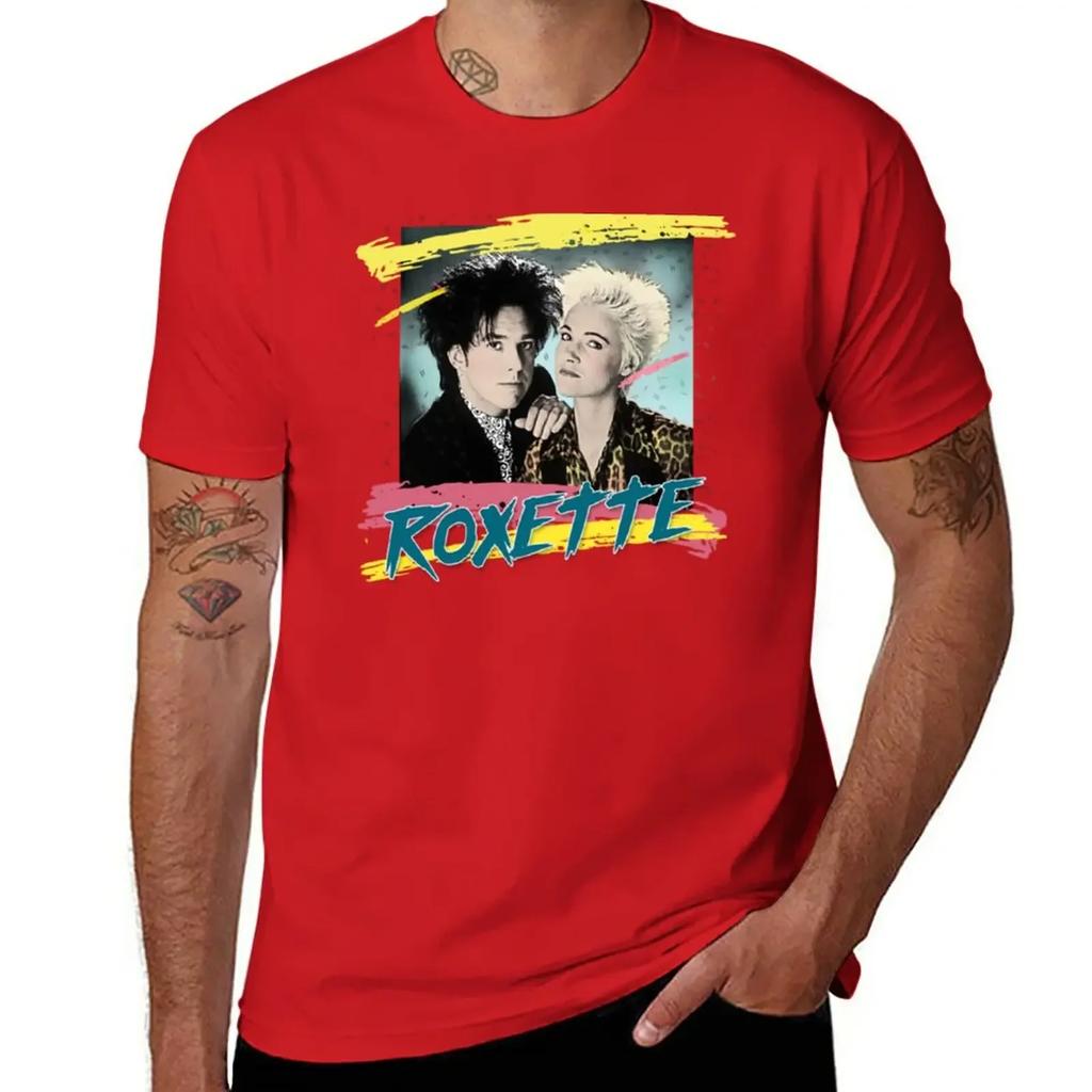 Roxette T-Shirt hippie clothes plain funny t shirts for men