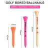 Random Color Golf Training Wood Golf Tees Golf Accessories Golf Ball Holder With Storage Case