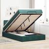 VidaXL Ottoman Bed Frame with Dark Green Mattress 120x200 Cm Velvet 3312761