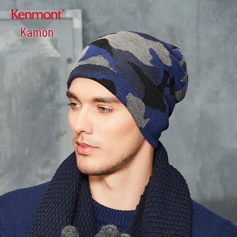 

Мужская зимняя вязаная шапка-бини Kenmont с камуфляжным узором 9120 58cm