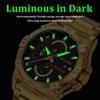 Men’s Watches Fashion Business Date Watch Luxury Men Steel Quartz Wrist Watches Chronograph 3 Dials Male Clock