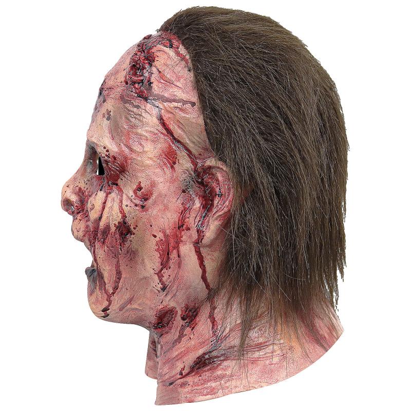 Halloween Silicone Mask Scary Clown Bloody Masks Scary Party Masquerade Headgear Head Mask Haunted House Cosplay Decoration Prop