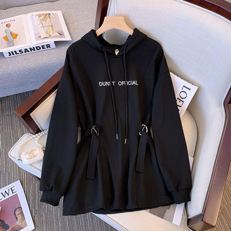 Sweatshirt for Women Oversize Hooded Fleece Thickened Loose Half-high Neck Casual Pullover Long Sleeve Winter Sweatshirt Top
