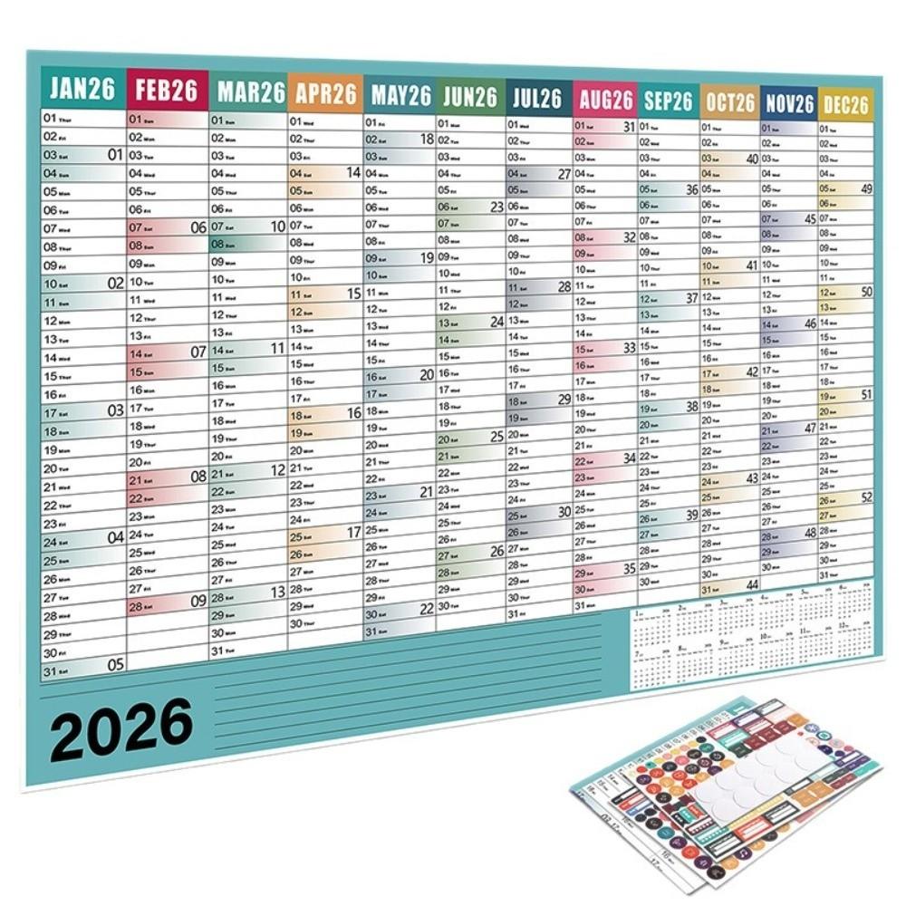 To Do List Schedule Yearly Daily Calendar Annual Planner 365 Days Planner Sheet  Home Office